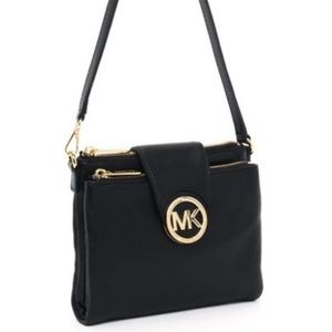 MICHAEL KORS Pebbled Leather Crossbody Bag